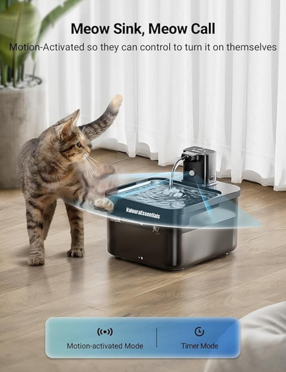 ValouraEssentials ™ Cordless 2.5L Smart Fountain Bundle